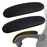 FYTXSZ Bürostuhl Armlehnenschoner Stretch Spandex Abnehmbare Waschbare Armlehne Abdeckungen Armlehnenbezüge Armlehnen Polster Bürostuhl Schutz Für Computerstuhl (Schwarz L-8x30cm)