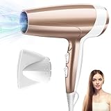 Unipampa Ionen Föhn 2000W, Haartrockner Ionen, Salon Haarfön, Hair Dryer, Reisehaartrockner, 3 Heiz & 2 separate Gebläsestufen, 1 Fön Concentrators, Schnelle Aufheizung & Konstante Temperatur