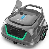 WYBOT (2025 Upgrade) A1 Poolroboter, Laufzeit bis zu 120 Minuten, Pool Roboter Kabellos mit Doppelfilter und Poolroboter Akku, Poolroboter für Aufstellpool bis zu 100㎡(Hellgrau Grün)
