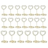 Tischkartenhalter, 20 x Tischetiketten-Halter, kleine Lebensmitteletikettenhalter, Tisch-Fotohalter für Hochzeit, Geburtstag, Party-Dekoration