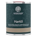 Lignocolor Hartöl - spezielles Holzöl zur Behandlung von Hölzern im Innen- & Außenbereich (1 L, Natur transparent)