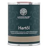 Lignocolor Hartöl - spezielles Holzöl zur Behandlung von Hölzern im Innen- & Außenbereich (1 L, Natur transparent)