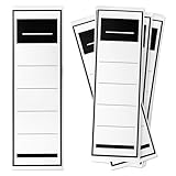 100 Stück 19×6 cm Ordnerrücken Selbstklebend Breit, Selbstklebende Ordnerrücken, Ordner Beschriftung Selbstklebend, Ordner Etiketten für Büro Bibliothek Familie