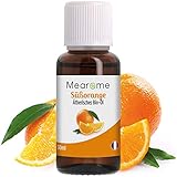 Orangenöl BIO | 30 ml Ätherisches Öl 100% Naturrein | Süßorange Duft-Öl Orange für Diffuser | Aroma zum Verzehr Backen Aromatherapie Anti Stress besser Schlaf Vitamin C Reiniger⎟Bien-Être Mearome