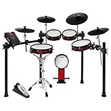 Alesis Drums Crimson II SE - Elektronisches Schlagzeug mit MIDI In/Out, Dual-Zone Mesh Pads, Triple-Zone Ride, Becken mit Choke, Double Kick kompatibel