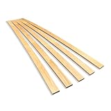 Betten-ABC Ersatz Federholzleisten aus Schichtholz im 5er Set passend für viele gängige Lattenroste (Länge: Für 90 cm (880 mm); Breite/Farbe: 34 mm/Natur)