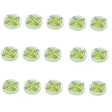 CNANRNANC Spirit-Bubble-Wasserwaagenmessgerät mit Gradmarkierung für Präzisionsmessung, 32 mm, Grün, 15 Stück