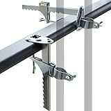 LEcylankEr Sonnenschirmständer, Verlängerte Schirmständer Sonnenschirm für Gartenschirme, Tragbare Schirmständer für Geländer Terrassen Tische Stühle im Freien, Klemmbereich 0-20cm