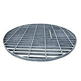 Abdeckgitter rund verzinkt D=66 cm bis 250 kg | Gitter für Wasserspiel | Abdeckung für Becken | Springbrunnenbecken | Abdeckung für Rundbecken | Brunnenbecken-Gitter | Abdeckgitter | Mörtelwanne