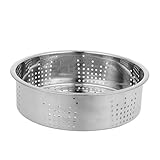 TOBBOMEY Dampfkorb Edelstahl 304 Mit Feinem Sieb 21cm Dämpfeinsatz Für Reiskocher Dampfgargeräte Spülmaschinenfest Zubehör