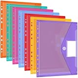 Dokumentenmappe a4 28 Stück, 7 Farben Dokumententasche a4 abheftbar, Dokumententaschen A4 mit 11 Lochrand und Etikettentasche, Mappen Ordnersystem Sammelmappe für Dokumente Organisiere