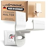 ULROAD Wandhalterung Steckdose passend für Fritz!Repeater 3000AX & 6000 Steckdosenhalterung mit Kabel Organizer I Für AVM Repeater WLAN Verstärker Fritz I Halterung ohne Bohren