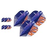 Target Darts Raymond Van Barneveld Chrono Pro Ultra Dart Flights, 9er Pack | Professionelles Dart Zubehör, Dart Flight Set, Multipack Flights Set - NO.6 Shape