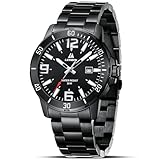 LN LENQIN Uhren Herren Edelstahl Wasserdicht Datum Armbanduhr Herren Uhr Analog Quarz Business