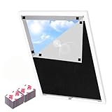 NVGVUP Fenster Verdunkelung Magnetisch 100×150 cm, Fenster Verdunkelung Stoff Ohne Bohren, Dachfenster Sonnenschutz Verdunklung Abnehmbar, Verdunkelungsrollo für Innen Dachschräge Fenster