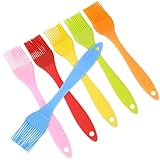 6 Stück Silikon Backpinsel, Pinsel Backen Silikon Küche Pastry Brush Hitzebeständige Pinsel Backpinsel Ölpinsel Backpinsel-Set 6 Farbige Ölpinsel Hitzebeständig zum Backen Kochen Grillen