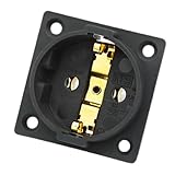 Leichte EU-Standard-Steckdosen-Panel, Widerstand-Funktion, 38,4 mm Befestigungslochabstand für Haus und Hotel