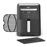 Tefal Easy Fry & Grill XXL 2-in-1 Heißluftfritteuse, 6,5 L, Air Fryer + Grill, Flexcook-Einsatz für 2 Speisen gleichzeitig, Friteuse ohne Öl, energiesparend, 8 Programme, Heißluftfritteuse XXL, EY8018