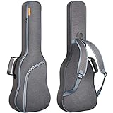 CAHAYA E-Gitarren Tasche Gitarrentasche für E-Gitarre Gig Bag Guitar Bag mit 9mm gepolsterter E-Gitarrenkoffer Reißfest und Wasserfest Grau CY0175