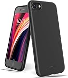 UNBREAKcable Kompatibel mit iPhone SE 2020/iPhone SE 2022 Hülle, iPhone 8/7 Hülle - [Fallschutz, rutschfest] Weiche, mattierte TPU Ultra-dünne Handyhülle, Case, Cover für 4,7 Zoll - Matt Schwarz