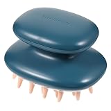 Ipetboom Shampoo-Massagekamm Haarmassagegerät Haarbürste entwirren nass für Peeling-Duschbürsten Kopfhautschrubber Haarshampoo-Schrubber Schrubber zur Massage der Kopfhaut Abs Blau