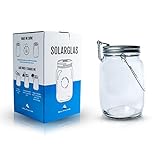 Das saubere Licht – Solarglas von Southlake welches als Solarlampe/Laterne/Solar Sun Jar/Garten-lampe für Balkon oder Garten genutzt wird. Alternative für gewöhnliche Solarleuchte