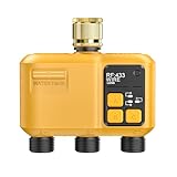 Shrivee Smart Bewässerungscomputer WLAN mit 3 Zonen Ausgängen und 5 Programme Bewässerungssystem mit Regenverzögerung/Automatische Bewässerung, Ideal für Gewächshaus & Garten