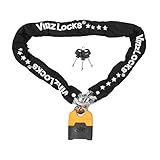 VINZ Makalu Kettenschloss ø11mm - 120cm | ART 4 Zertifikat | Motorrad Schloss Moped Schloss Roller & E-scooter | Motorradschloss Kette & Panzerschloss | 120-300 cm (120 cm)