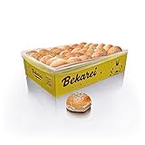 Frische vegane Burger Brötchen - Original Burger Buns Mix Sesam - vegan & palmölfrei - 40er Pack (Profi-Box)