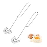 2 Stück ​​Spiralbesen Schneebesen Edelstahl​​, ​​Schneebesen Klein​​ mit Spiralbesen, 27x6.5cm/10.6x2.56inch Spiralschneebesen, Handschneebesen für Milch, Eier, Saucen und Küchenhelfer