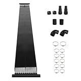 Bonnlo Pool Heizung Solar Panel, Wetterfester Entwurf (60 cm x 600 cm) für Oberirdische und Unterirdische Schwimmbäder, Solarmatten für Pools,Poolheizung Solar Komplettset