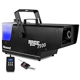 BeamZ RAGE1800SNOW Schneemaschine 1800 Watt Schnee Maschine mit Fernbedienung, Snow Machine, DMX, Timer, mini Schneekanone Garten, Apres Ski Party Gadget, Winter Simulation