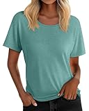 Oakgarden Stillshirt für Damen, zum Stillen, Umstands-Top, versteckte Reißverschlüsse, Schwangerschaftskleidung, postpartales T-Shirt, Grün (Heather Green), Klein