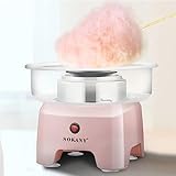 SOKANY SK-520 Zuckerwattemaschine für Zuhause, Groß Durchmesser 29,8cm zuckerwatte maschine, 500W Cotton Candy Machine für Kindergeburtstag verschiedene Partys, Einfache Bedienung und Leicht Reinigen