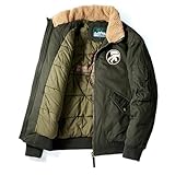 generisch 2026 Faschingskostüme Damen Männer Herren/Winter Basic Mass Baggy Plus Size Fleecejacke Gepolsterte Jacke (Green XL)