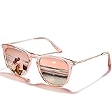 TSEBAN Vintage Polarisierte Damen Sonnenbrille Frauen Blaulichtfilter Brille, Acetat-Rahmen & UV 400 Schutz