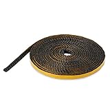 LANZZAS Glasband - Größe: 8 x 3 mm - Länge: 2 m - Flach- / Kaminscheibendichtung schwarz