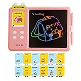 Kids LCD Writing Tablet, Rechargeable Doodle Board with Talking Flash Cards, Educational Writing Pad for 3-8 Years, includes 112 Learning Cards, Portable and Durable Screen for Home, School or Travel