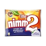 nimm2 Bonbons – 1 x 429g – Gefüllte Bonbons mit Fruchtsaft und Vitaminen