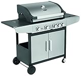 Justus 1306 04 Ares 4 SU Gasgrill, Edelstahl, 133 x 57 x 112 cm