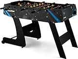 Outtec® Kickertisch, Tischkicker, Tischfußball für Kinder und Erwachsene - 139x 60 x 80 cm - inkl. 2 Bälle - Fußballtisch mit 22 Spieler, Torzähler