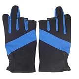 Angelhandschuhe für Männer – Fischhandschuhe für die Handhabung, Winterhandschuhe, wasserdichte Paddelhandschuhe | rutschfeste Fischhandschuhe, Kajakhandschuhe mit drei Fingern zum Rudern