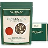 VAHDAM, Vanilla Chai Spiced Black Tea (100g) Masala Chai Tee | Köstliche Vanille-Tee-Mischung, Gewürzter Chai Tee Loose Blatt | Chai Latte