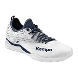 Kempa Unisex Wing Lite 2.0 Game Changer Handballschuhe, Sportschuhe, Turnschuhe, weiß/Marine, 44.5 EU