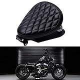 DREAMIZER Motorrad Bobber Sitz, Motorrad Solo Sitz Mit Federhalterung Grundplatte Für Sportster Achtundvierzig 48 XL883 1200 Chopper Custom