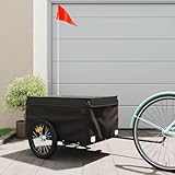 Lastenanhänger für Fahrrad Schwarz 45 kg Eisen, Xichuzi Fahrradanhänger, Lastenanhänger Fahrrad, Anhänger Fahrrad, Lastenanhänger Für Transport - 94087