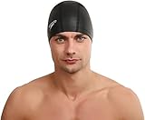 Speedo Unisex Erwachsene Pace Badekappe | Bequeme Passform Trainingshilfen, Schwarz, Einheitsgröße