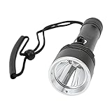 Glomora Tauchlampe, 1500 Lm XHP70 LED, IPX8 Wasserdicht Mit Gehärtetem Glas, Ideal Für Unterwassertauchen Und Outdoor-Aktivitäten