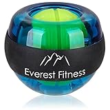EVEREST FITNESS Powerball Handtrainer - Gyroball Handgelenk Trainer - Gyro Ball mit Griff - Gyrotwister - Power Ball Hand Trainingsgerät - Powerball zum Training der Hand - Grün