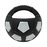 Hundespielzeug-Fußball – Interaktiver Kau- Und Quietschball | Strapazierfähiges Gummimaterial Mit Griff, Apportiertraining, Geistige Stimulation, Indoor-Outdoor-Spaßbegleiter Für Welpen, Hunde Und Ene